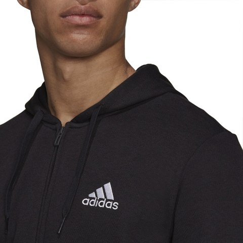 Bluza męska adidas M BL FT FZ HD czarna GK9044 Adidas Bluza męska adidas M BL FT FZ HD czarna GK9044 Adidas