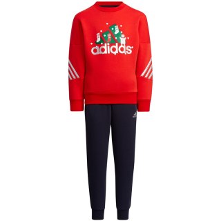 Dres dla dzieci adidas LK Holiday Set czerwono-granatowy H40344 Adidas