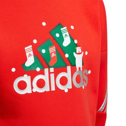 Dres dla dzieci adidas LK Holiday Set czerwono-granatowy H40344 Adidas Dres dla dzieci adidas LK Holiday Set czerwono-granatowy H40344 Adidas