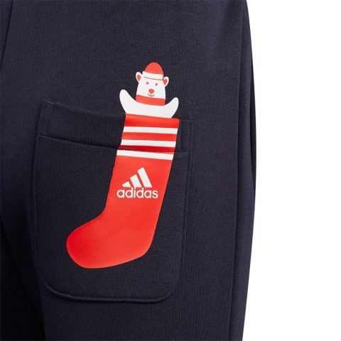 Dres dla dzieci adidas LK Holiday Set czerwono-granatowy H40344 Adidas Dres dla dzieci adidas LK Holiday Set czerwono-granatowy H40344 Adidas