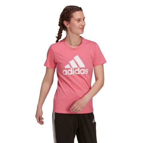 Koszulka damska adidas Loungewear Essentials Logo Tee różowa H07811 Adidas Koszulka damska adidas Loungewear Essentials Logo Tee różowa H07811 Adidas