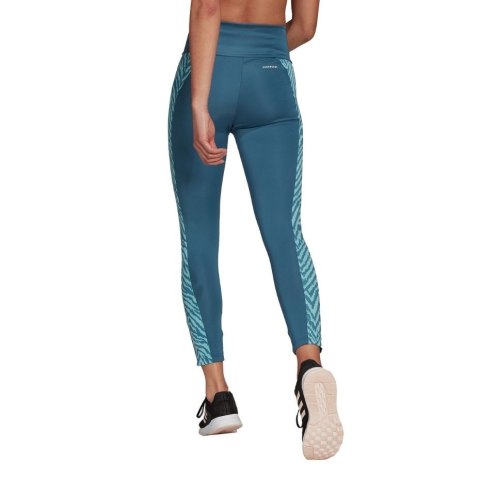 Legginsy damskie adidas Designed to Move Hi niebieskie GT0136 Adidas Legginsy damskie adidas Designed to Move Hi niebieskie GT0136 Adidas