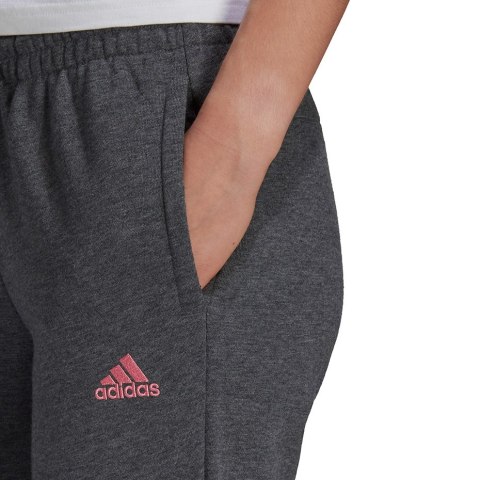 Spodnie damskie adidas Essentials Slim Tapered Cuffed Pant szare H07856 Adidas Spodnie damskie adidas Essentials Slim Tapered Cuffed Pant szare H07856 Adidas