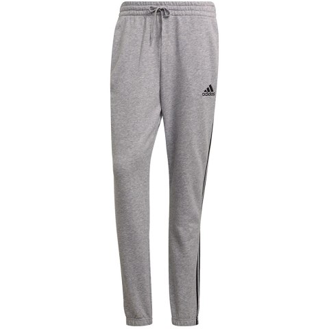 Spodnie męskie adidas Essentials Tapered Elastic Cuff 3 Stripes Pant szare GK9001 Adidas Spodnie męskie adidas Essentials Tapered Elastic Cuff 3 Stripes Pant szare GK9001 Adidas