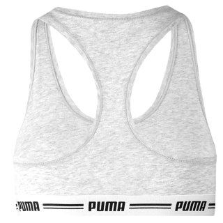 Stanik damski sportowy Puma Racer Back Top 1P Hang szary 907862 03 Puma