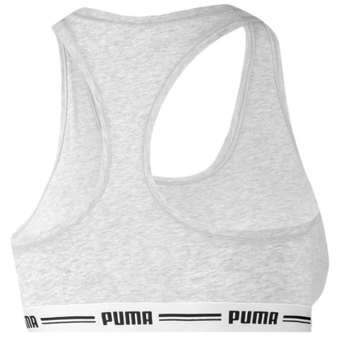Stanik damski sportowy Puma Racer Back Top 1P Hang szary 907862 03 Puma
