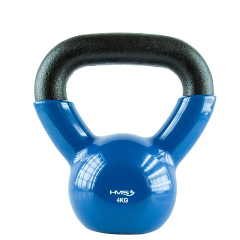 KNV04 BLUE KETTLEBELL ŻELIWNY POKRYTY WINYLEM HMS HMS