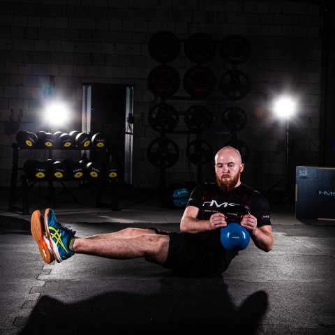 KNV04 BLUE KETTLEBELL ŻELIWNY POKRYTY WINYLEM HMS HMS