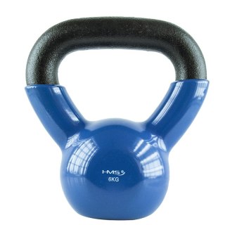 KNV06 BLUE KETTLEBELL ŻELIWNY POKRYTY WINYLEM HMS HMS