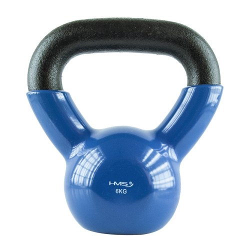 KNV06 BLUE KETTLEBELL ŻELIWNY POKRYTY WINYLEM HMS HMS