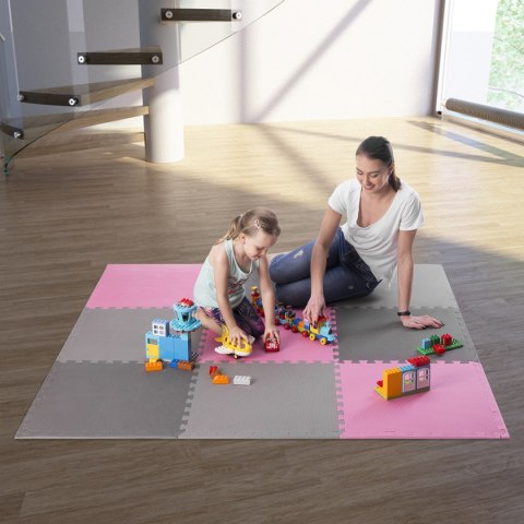 MP10 MATA PUZZLE MULTIPACK PINK-GREY 9 ELEMENTÓW 10MM ONE FITNESS ONE FITNESS