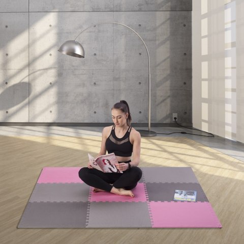 MP10 MATA PUZZLE MULTIPACK PINK-GREY 9 ELEMENTÓW 10MM ONE FITNESS ONE FITNESS