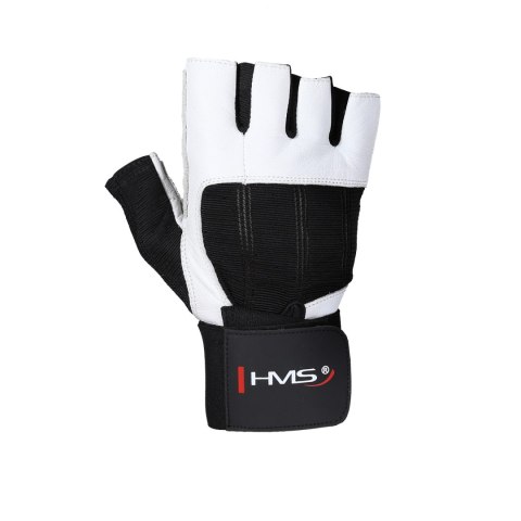 RST04 WHITE-BLACK ROZM. M RĘKAWICE NA SIŁOWNIĘ HMS HMS
