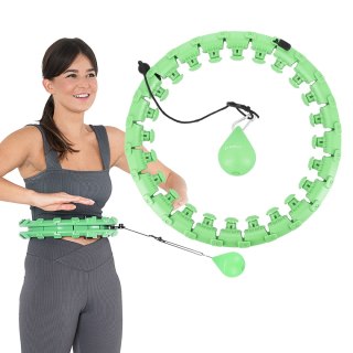 HHW01 HULA HOP GREEN Z WYPUSTKAMI I OBCIĄŻNIKIEM HMS HMS