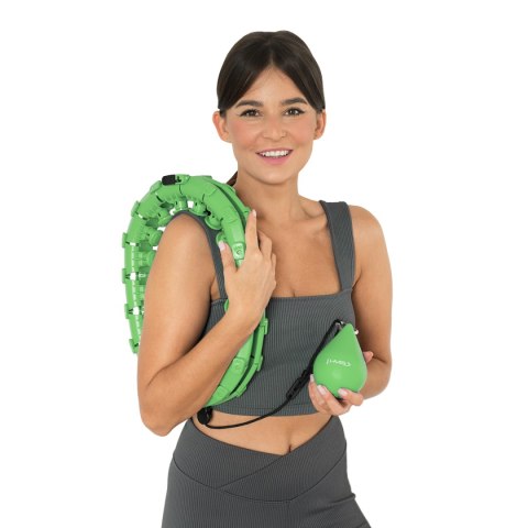 HHW01 HULA HOP GREEN Z WYPUSTKAMI I OBCIĄŻNIKIEM HMS HMS