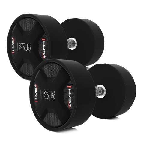 HPC SET ZESTAW HANTLI POLIURETANOWYCH 2 x 27.5 - 37.5 KG CPU (325 KG) HMS HMS