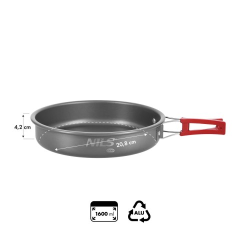 NC17116 SKŁADANA PATELNIA TURYSTYCZNA 1,6 L NILS CAMP NILS CAMP