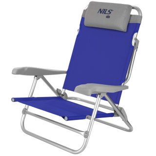 NC3502 KRZESŁO TURYSTYCZNE 2W1 SKŁADANE NIEBIESKO-SZARE NILS CAMP NILS CAMP