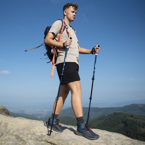 TK8601 BLUE KIJE TREKKINGOWE ALUMINIOWE NILS NILS