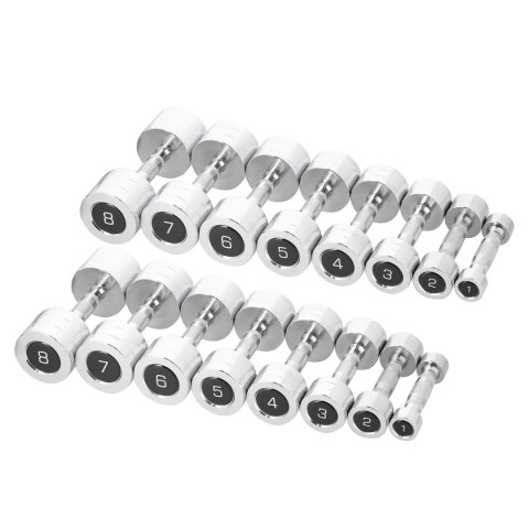 ZESTAW HANTLI CHD 2 x 1 - 8 KG (72 KG) + STOJAK STR36 HMS HMS