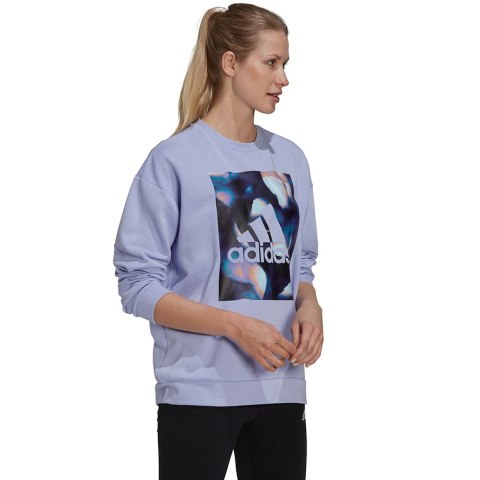 Bluza damska adidas U4U Soft Knit Swe fioletowa GS3879 Adidas Bluza damska adidas U4U Soft Knit Swe fioletowa GS3879 Adidas