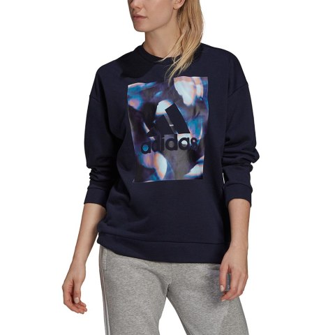 Bluza damska adidas U4U Soft Knit Swe granatowa GS3880 Adidas Bluza damska adidas U4U Soft Knit Swe granatowa GS3880 Adidas