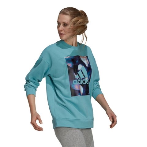 Bluza damska adidas uforu Sweatshirt niebieska GS3893 Adidas Bluza damska adidas uforu Sweatshirt niebieska GS3893 Adidas