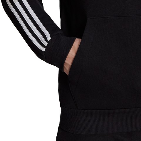 Bluza męska adidas Essentials Fleece 3-Stripes Hoodie czarna GK9072 Adidas Bluza męska adidas Essentials Fleece 3-Stripes Hoodie czarna GK9072 Adidas