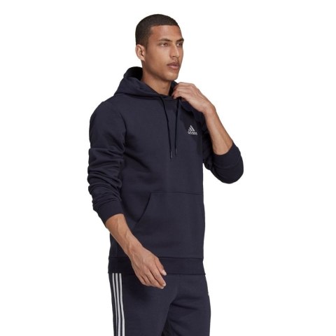 Bluza męska adidas Essentials Fleece Hoodie granatowa H12216 Adidas Bluza męska adidas Essentials Fleece Hoodie granatowa H12216 Adidas