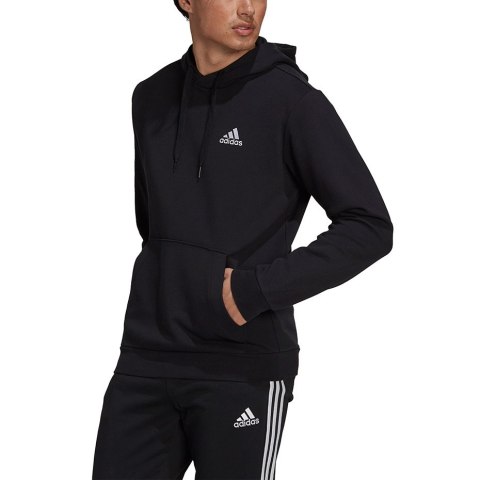 Bluza męska adidas Essentials Fleece czarna GV5294 Adidas Bluza męska adidas Essentials Fleece czarna GV5294 Adidas