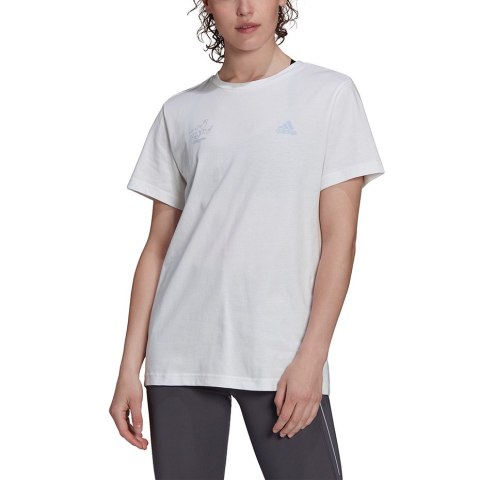 Koszulka damska adidas Signature Tee biała GV1345 Adidas Koszulka damska adidas Signature Tee biała GV1345 Adidas