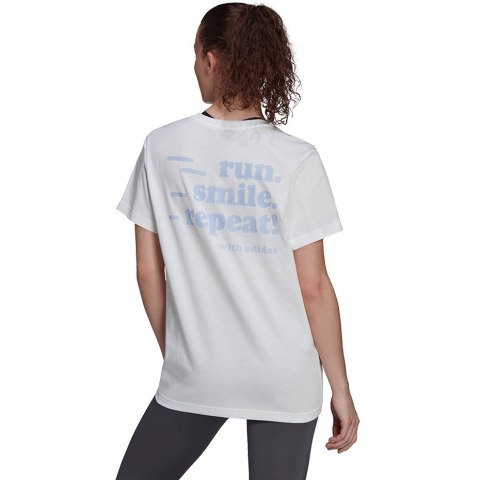 Koszulka damska adidas Signature Tee biała GV1345 Adidas Koszulka damska adidas Signature Tee biała GV1345 Adidas