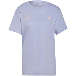 Koszulka damska adidas Signature Tee fioletowa GV1344 Adidas