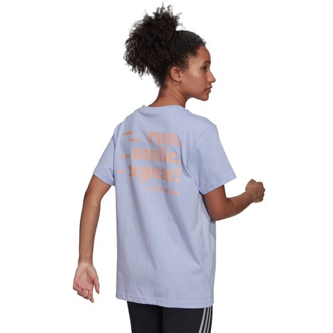 Koszulka damska adidas Signature Tee fioletowa GV1344 Adidas Koszulka damska adidas Signature Tee fioletowa GV1344 Adidas