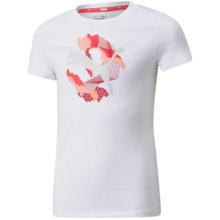 Koszulka dla dzieci Puma Alpha Tee G biała 589228 02 Puma