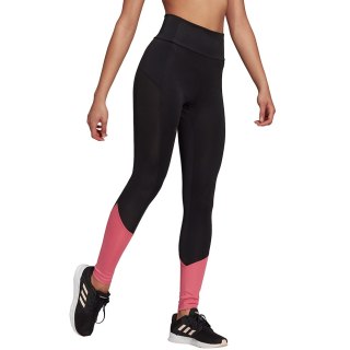 Legginsy damskie adidas Designed To Move Bi czarno-różowe GT0172 Adidas