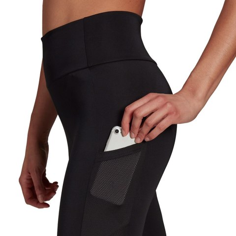 Legginsy damskie adidas Designed To Move Bi czarno-różowe GT0172 Adidas Legginsy damskie adidas Designed To Move Bi czarno-różowe GT0172 Adidas