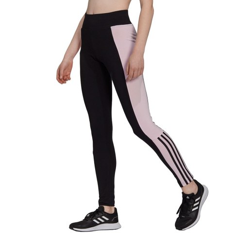 Legginsy damskie adidas Essentials Colorblock czarno-różowe GS6325 Adidas Legginsy damskie adidas Essentials Colorblock czarno-różowe GS6325 Adidas