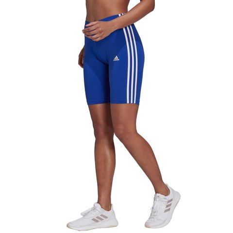 Spodenki damskie adidas Essentials 3-Stripes Bi niebieskie H07767 Adidas Spodenki damskie adidas Essentials 3-Stripes Bi niebieskie H07767 Adidas