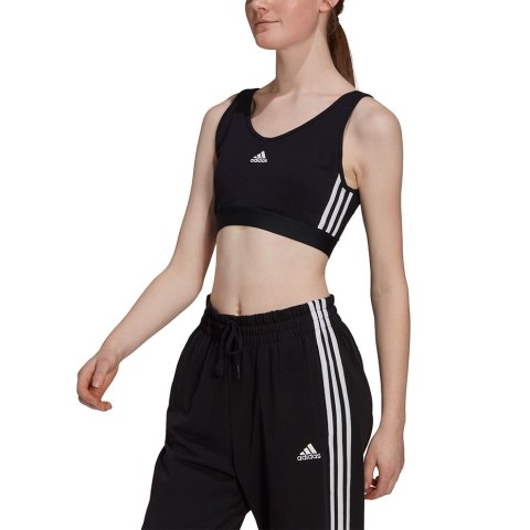 Stanik sportowy damski adidas Essentials 3-Stripes czarny GS1343 Adidas Stanik sportowy damski adidas Essentials 3-Stripes czarny GS1343 Adidas