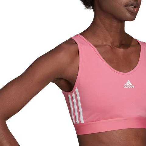 Stanik sportowy damski adidas Essentials 3-Stripes różowy H10189 Adidas Stanik sportowy damski adidas Essentials 3-Stripes różowy H10189 Adidas