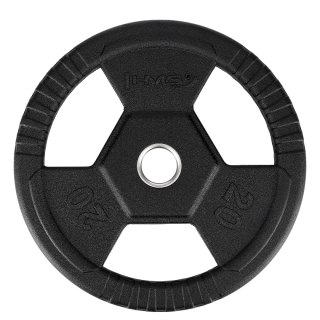 TOH20 CZARNY TALERZ OLIMPIJSKI OGUMOWANY 20 KG HMS HMS