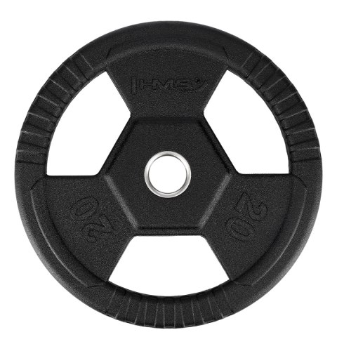 TOH20 CZARNY TALERZ OLIMPIJSKI OGUMOWANY 20 KG HMS HMS