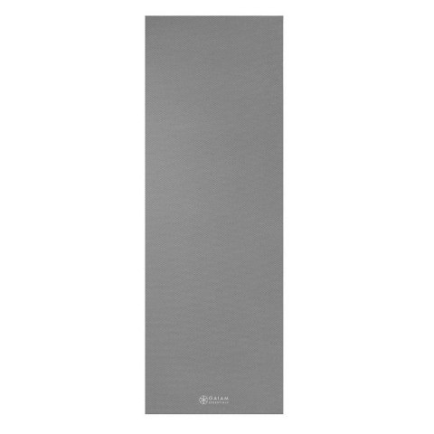 GAIAM ESSENTIALS MATA DO JOGI 6 MM Z PASKIEM SZARA 63317 Gaiam