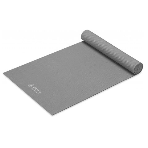 GAIAM ESSENTIALS MATA DO JOGI 6 MM Z PASKIEM SZARA 63317 Gaiam