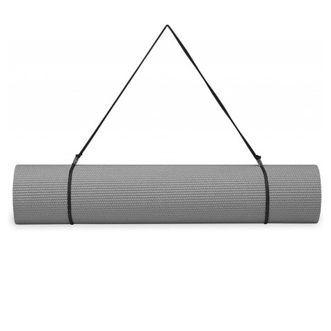 GAIAM ESSENTIALS MATA DO JOGI 6 MM Z PASKIEM SZARA 63317 Gaiam