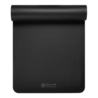 GAIAM MATA FITNESS 10 MM Z PASKIEM CZARNA 63319 Gaiam