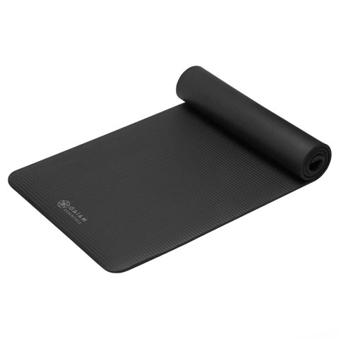 GAIAM MATA FITNESS 10 MM Z PASKIEM CZARNA 63319 Gaiam