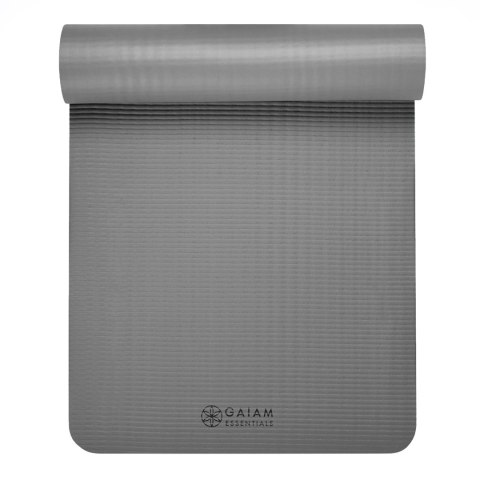 GAIAM MATA FITNESS 10 MM Z PASKIEM SZARA 63321 Gaiam