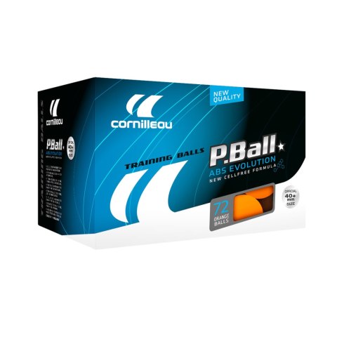 CORNILLEAU PIŁECZKI P-BALL ABS EVOLUTION 1* 72 SZT. POMARAŃCZOWE 321655 Cornilleau